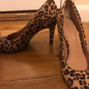 Cheetah print low heels